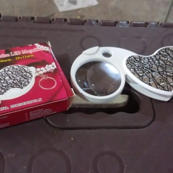 b7e11719-fab9-46d4-8785-8a939ef925b0.jpg Double-Magnification Led Magnifiers Light Folding Keychain (1 Pc / Mix Color)