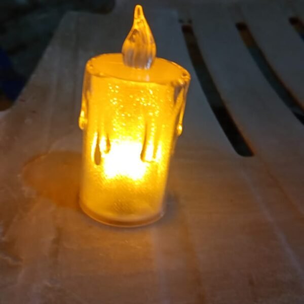Simple Candles for Home Decoration, Crystal Candle Lights, Diwali