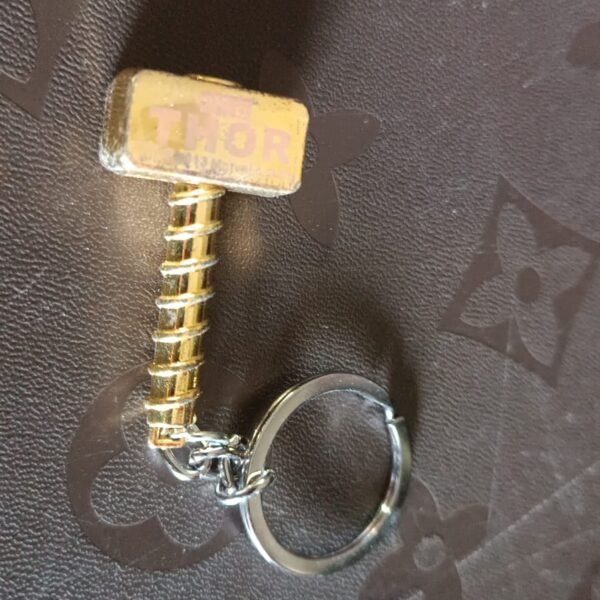 Hammer Shape Metal Keychain (1 Pc)