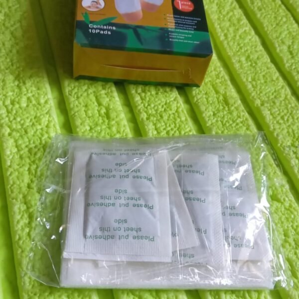 kinoki Cleansing Detox Foot Pads, Ginger & salt Foot Patch -10pcs (Free Size, White)