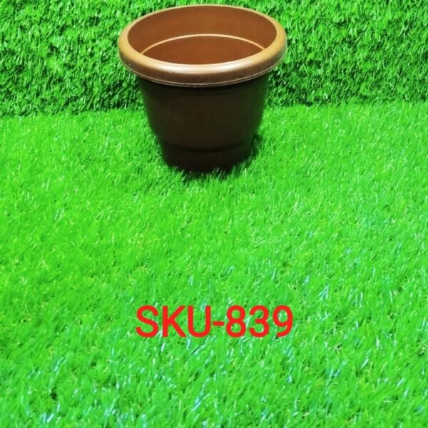 b9c37ca1-4833-4960-8bb6-e164cb018a36.jpg Garden Heavy Plastic Planter Pot / Gamla 6 inch (Brown, Pack of 1, Small)