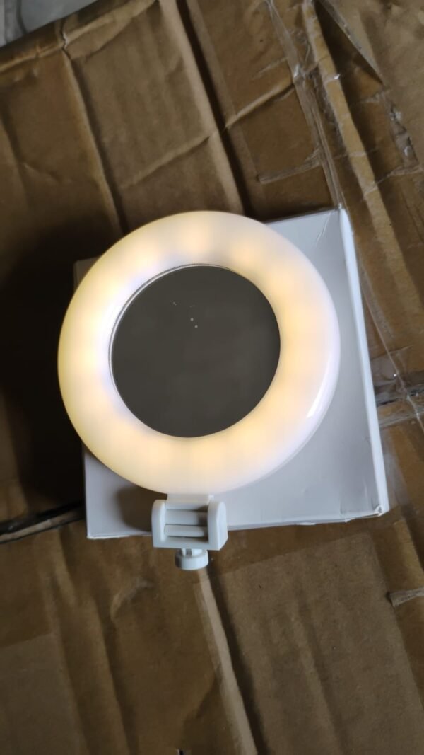 b9dfa3cc-5b55-4a22-8b07-4269a043b99e.jpg Rechargeable LED Selfie Ring Light for Mobile and Makeup Use (1 Pc)