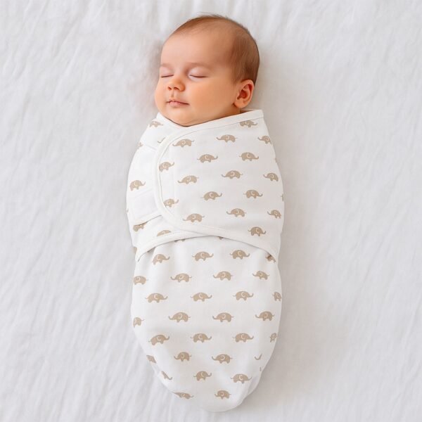 Soft Cotton Adjustable Baby Swaddle Wrap for Newborns (1 Pc)