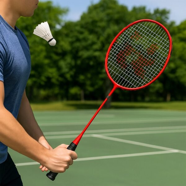 badminton-rackets-02.jpg 2 Pc Lightweight Kids Badminton Racket Set with Carry Bag