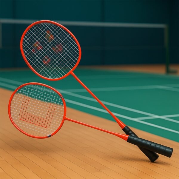 badminton-rackets-06.jpg 2 Pc Lightweight Kids Badminton Racket Set with Carry Bag