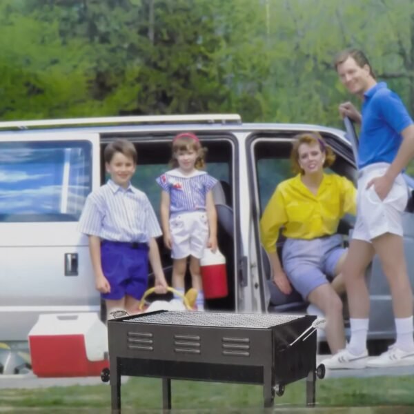 Terrace Garden Picnic Barbecue with Skewers & Wooden Handle