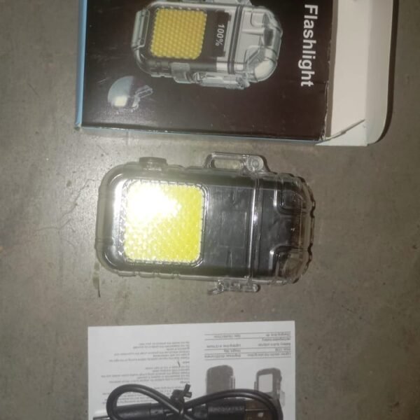 bb5c4f69-9d4a-4c95-a23e-b27e6a8cc5b8.jpg USB Rechargeable Electric Lighter & 3 Modes COB Flashlight (1 Pc)