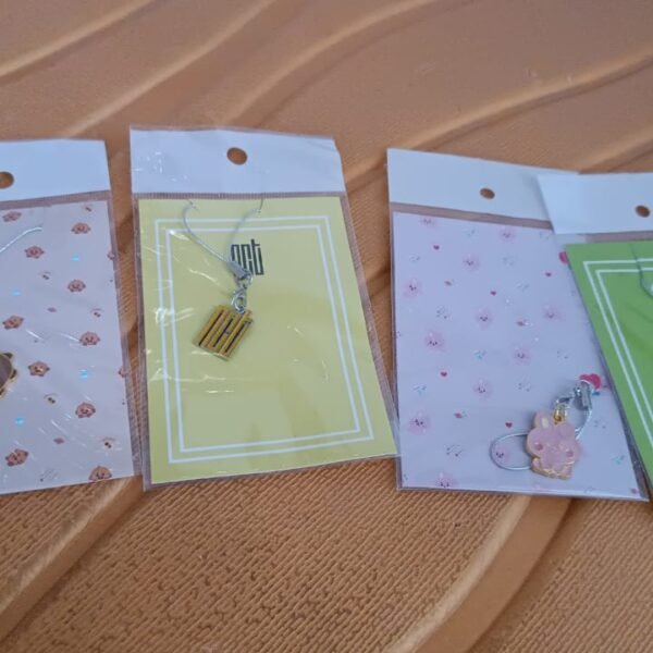 Cartoon Metal Mobile Straps and Keychains (1 Pc & mix Design)