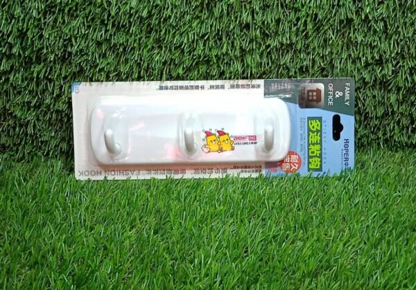 bcd45ce3-a2e2-44ab-9221-7475e7e89273.jpg 3 Pin Plastic Cloth hanger, Wall Door Hooks Rail for Hanging Clothes.