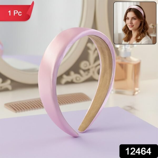 bd2afbbe-105f-4fe4-9f37-80d646386af0.jpg Elegant Padded Satin Finish Hairband (1 Pc)