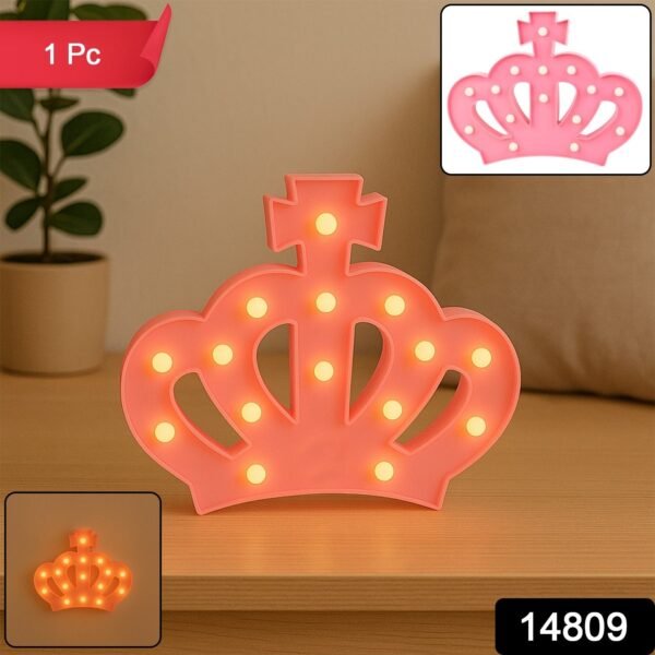 bd3fd77b-3d06-4e1d-8122-05b194b1ee82.jpg Crown Shape LED Decorative Night Light (1 Pc)