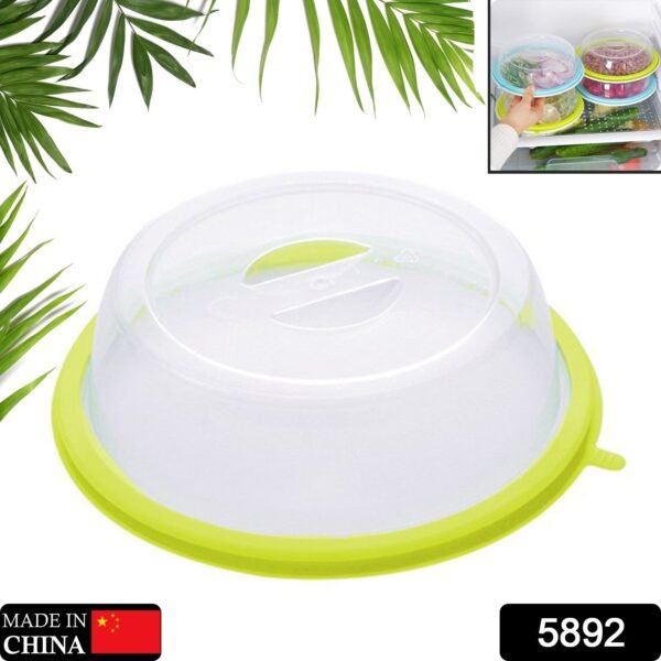 Microwave Food Cover, Air-Tight Splatter Lid for Plates – Dishwasher Safe