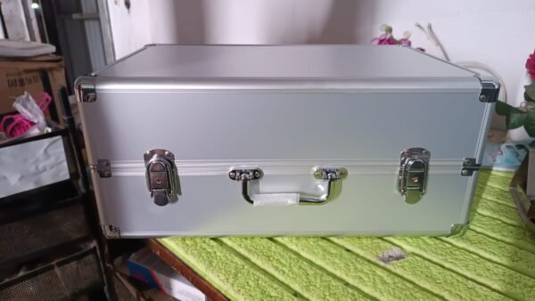 Aluminium & Wooden Multipurpose Portable Suitcase (45×29×20 Cm / 1 Pc)