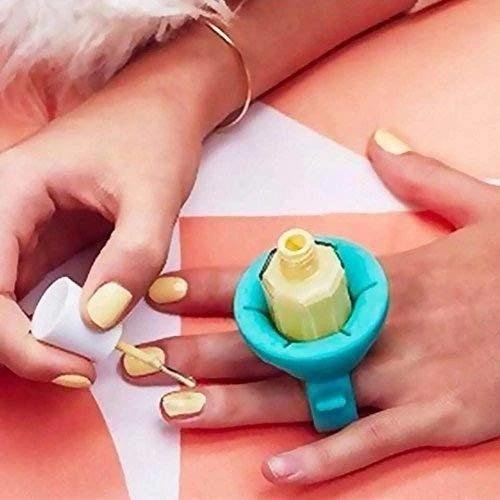 Nail Polish Holder Ring with Nail Polish Holder Stand