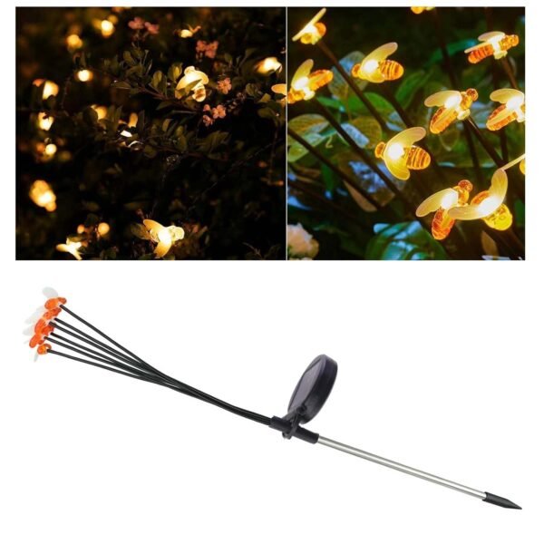 beeSolarLamp-05.jpg Premium Solar-Powered Decorative Firefly Garden Light (2 Pc Set)