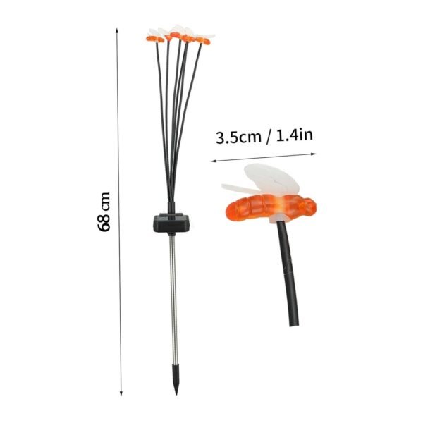 beeSolarLamp-size.jpg Premium Solar-Powered Decorative Firefly Garden Light (2 Pc Set)