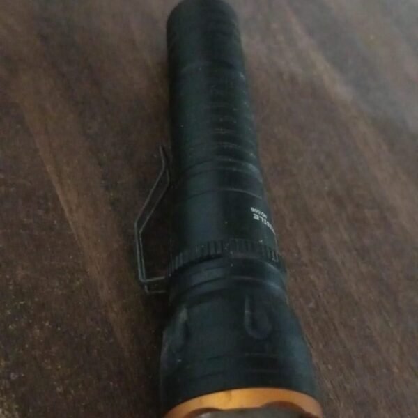 2in1 5 LED With 1 Laser Light Portable Mini Torch / Flashlight LED Powerful High Lumens Pen Light with Clip, Portable Pocket Compact Torch for Emergency A Battery operated (1 Pc / Battery not included)