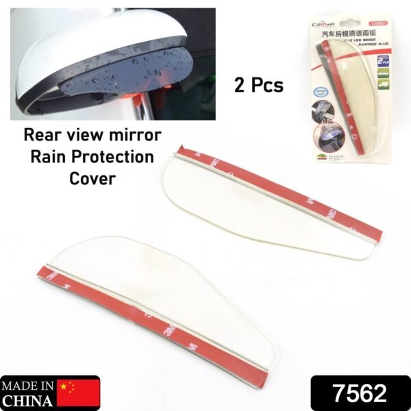 bffec87e-47dd-4539-b150-9b81df855761.jpg 1 Pair Mirror Rain Protector Car Rearview Mirror Rain Blades Car Back Mirror Eyebrow Rain Cover Car Rearview Mirror Eyebrow Covers Flexible Protection Rainproof Decoration Accessories (2 Pcs set)