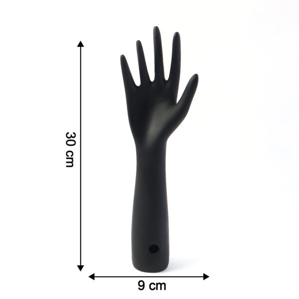 Elegant Black Hand-Shaped Jewelry Display Stand (1 Pc)