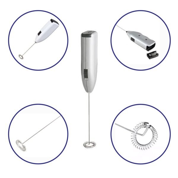Electric Handheld Milk Wand Mixer Frother Latte Coffee Hot (Battery Not Included)