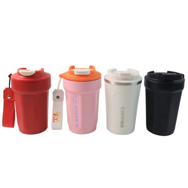 Stainless Steel Coffee Travel bottle with Lid 450 ML Approx, Tumbler (1 Pc)
