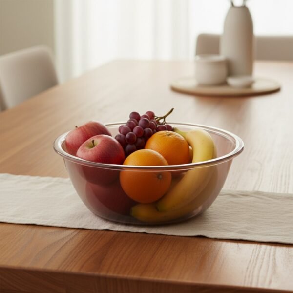 Transparent Multipurpose Mixing and Serving Bowl  (25 x 25 cm, 1 Pc)