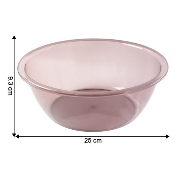 Transparent Multipurpose Mixing and Serving Bowl  (25 x 25 cm, 1 Pc)