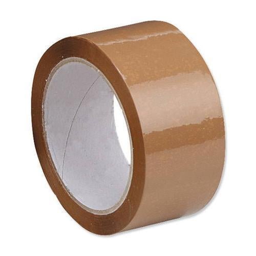 brown_tape_36d31153-10b4-4db0-a631-dc5503c58649.jpg Clear / Transparent Packing Tape (Plain Tape 65 Meters 41 Micron) - 1 Pcs