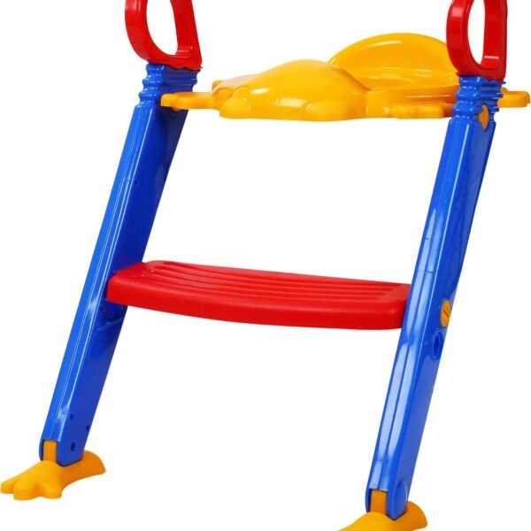 3 in 1 Kids / Toddler Potty Toilet Seat with Step Stool Ladder (Multicolour)