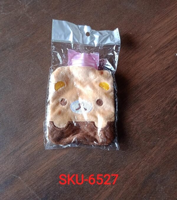 c045b270-68f5-4832-9209-b00e9b10a784.jpg Brown Panda Print Small Hot Water Bag with Cover for Pain