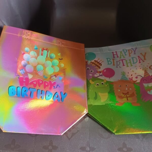 Birthday Gift Bag, Reusable Party Gift Bags (1 Pc / Mix Design)