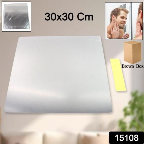 c118f8b9-adeb-4755-9623-694214dcc355.jpg Plastic Square 3D Mirror Wall Stickers (1 Pc / 30x30 Cm)