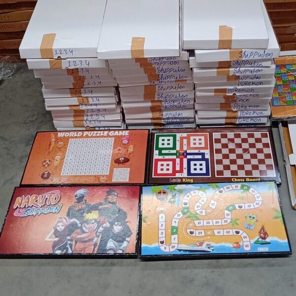 Foldable Mix Design Games Table Board || Bed Study Table (48 × 28 Cm / 1 Pc)