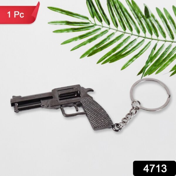Gun Keychain Metal Weapon Key Rings Pendant for Men,(1 Pc / Mix Design)