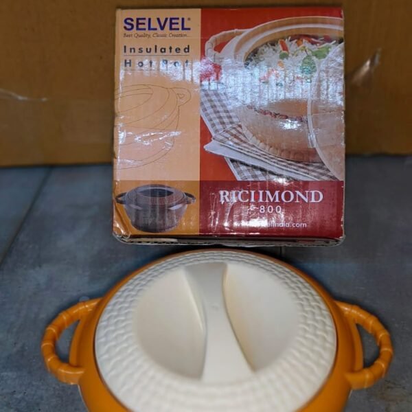 Insulated Hot Pot Inner Stainless Steel Serving Casserole with Lid (800 ML Approx)