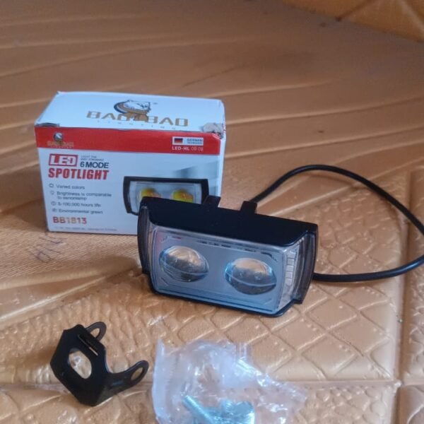 6 Mode LED Spotlight Universal Ultra Mini Double Lens Fog Light (1 Pc)
