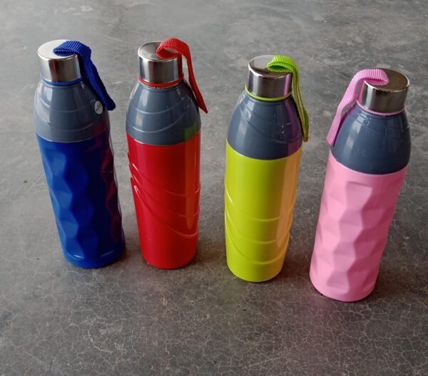 c23e9005-79fd-4eb3-b8f3-8e2429fed7e6.jpg Plastic Sports Insulated Water Bottle with Dori Easy to Carry High Quality Water Bottle, BPA-Free & Leak-Proof! For Kids' School, For Fridge, Office, Sports, School, Gym, Yoga (750 ML / 1 Pc / Multi Color)