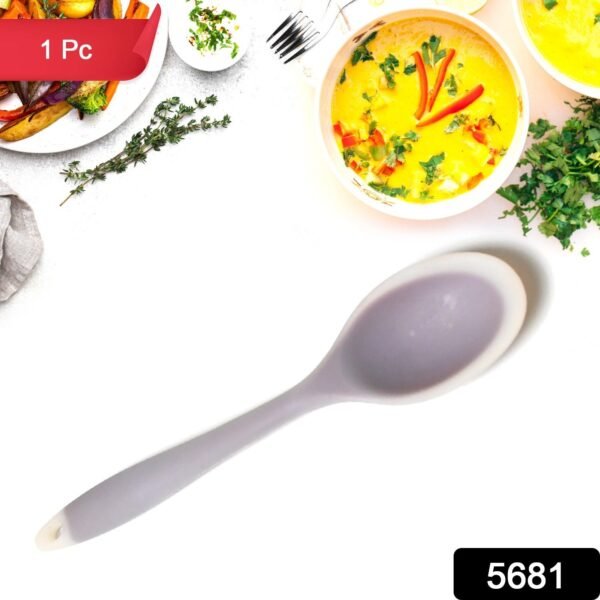 Silicone Basting Spoon for Non-Stick Cookware & Kitchen Use (1 Pc)