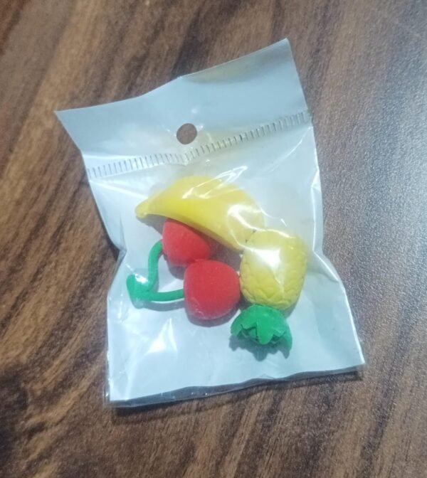 c3a1fdcd-5baf-44b8-8e88-6b12728ae3ec.jpg Mix Design Fancy & Stylish Colorful Erasers (1 Set / 3 Pc Set)