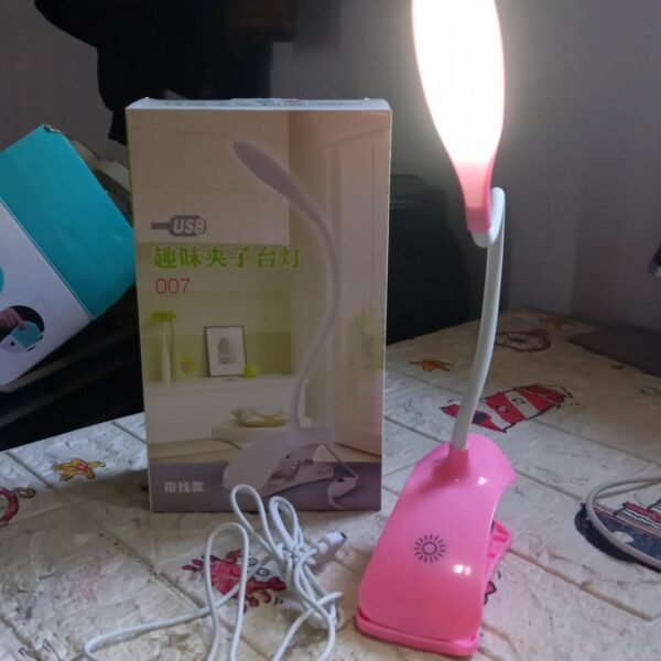 Desk Lamp Adjustable Gooseneck USB Rechargeable 3 modes