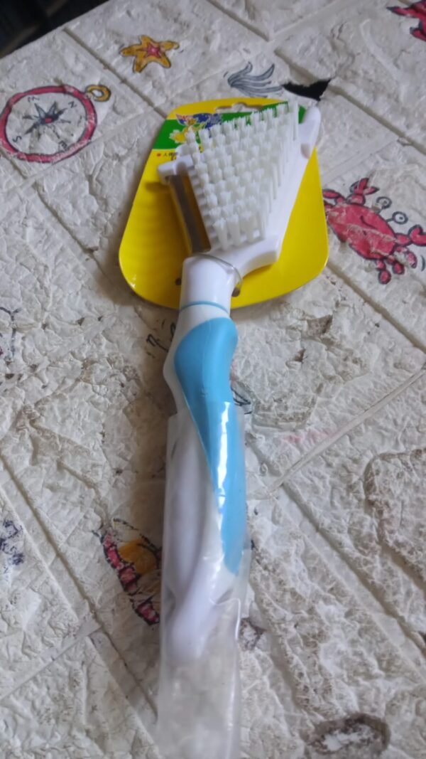 c490de70-68e5-4c7b-8ce3-6e3abd580b8e.jpg Multipurpose Peeler Brush – Stainless Steel Peeler with Cleaning Brush (1 Pc)