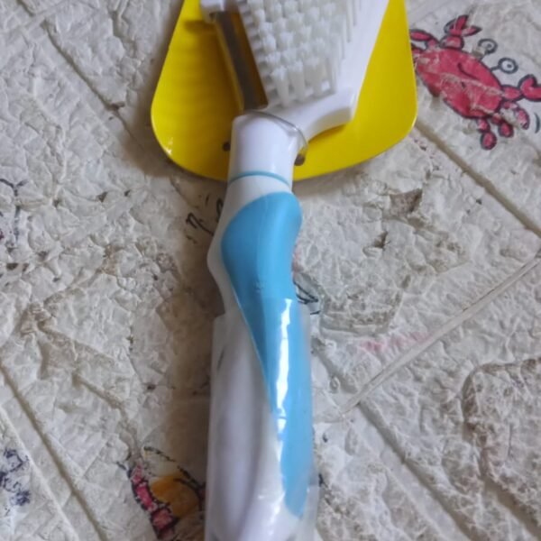 c490de70-68e5-4c7b-8ce3-6e3abd580b8e.jpg Multipurpose Peeler Brush – Stainless Steel Peeler with Cleaning Brush (1 Pc)