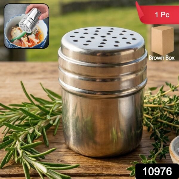 Multipurpose Stainless-Steel Spice Shaker Container (1 Pc)