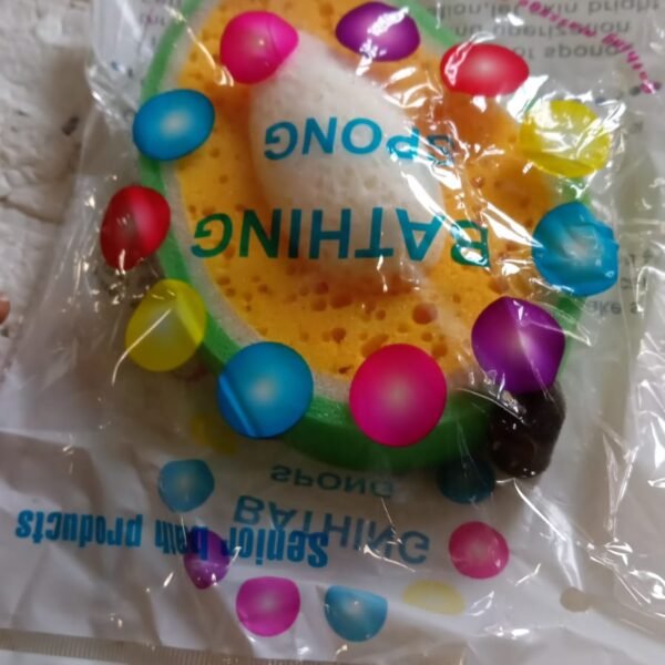 c589ed75-cdd3-4fd0-a84d-e7272b1e52de.jpg Multipurpose Mango Dish Sponge: Cleans Kitchen & Bath (Soft & Durable, 1 Pc)