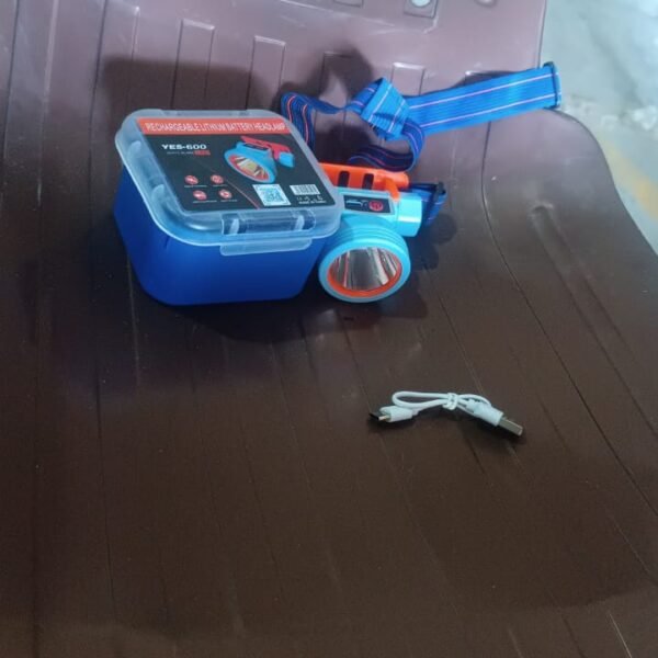 Mini Rechargeable Power Headlamp With Plastic Case (1 Pc)