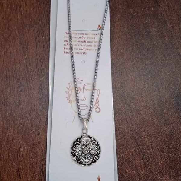 c67a7b71-d88e-4ac6-b8fb-3e00e5860c16_485d469f-4fa1-4582-bf35-ff1076c4d76b.jpg Hanuman Locket With Chain, Pendant Necklace Chain (1 Pc)