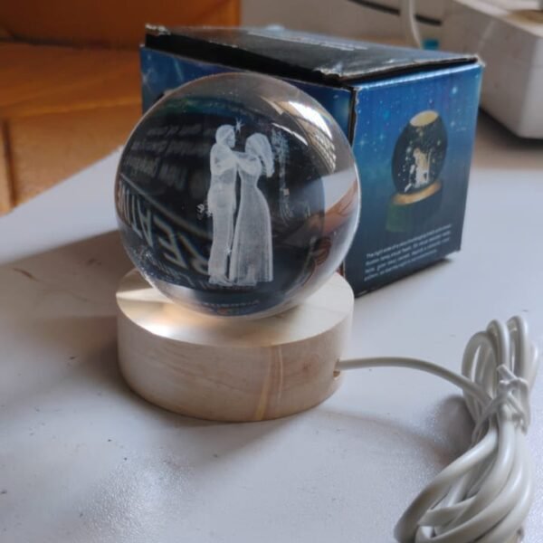 3D Crystal Ball lamps With Base (1 Pc)