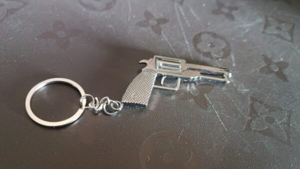 Gun Keychain Metal Weapon Key Rings Pendant for Men,(1 Pc / Mix Design)