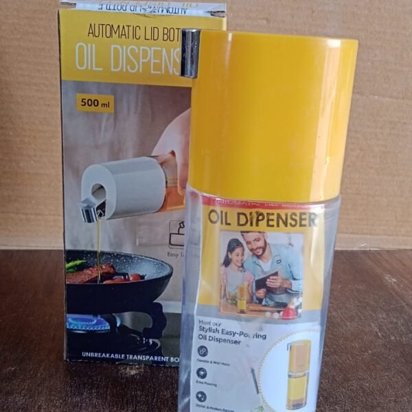 500 ml Automatic Oil Dispenser Bottle with One-Touch Controlled Pour Spout (1 Pc)