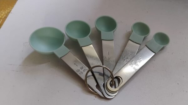 Stainless Steel and Plastics Measuring Spoon (Set of 5 Pc)
